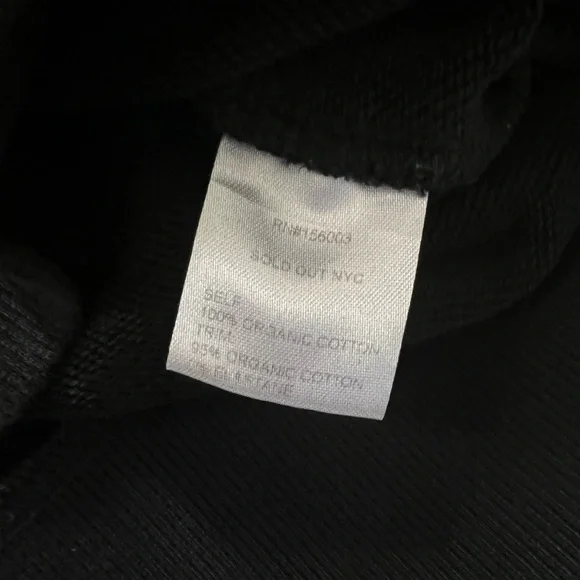 Soldout.nyc Organic Cotton Puff Sleeve Sweatshirt | Black | Womens Medium - Picture 8 of 15